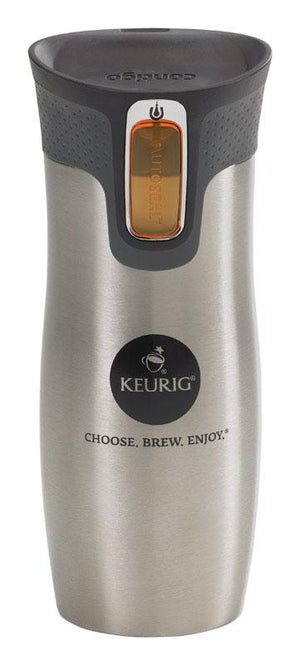 Keurig  14 oz. Silver Travel Mug - Stay Refreshed